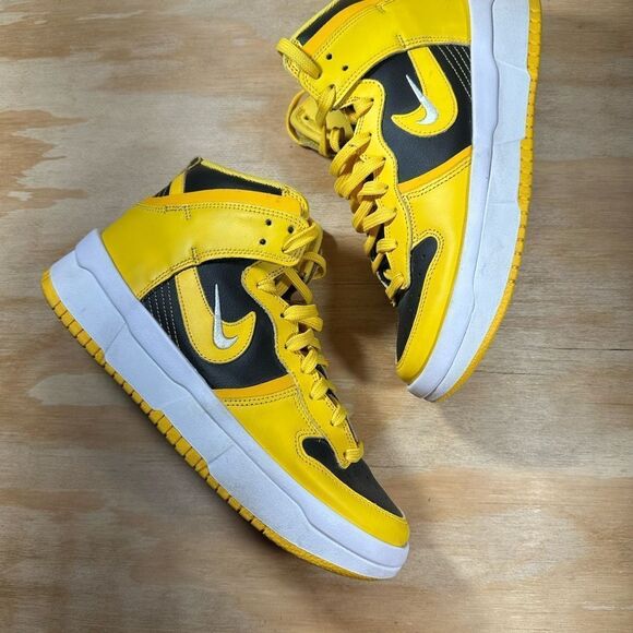 Nike Dunk High Up Varsity Maize Yellow and Black Sneakers Women’s Size 9 - Picture 4 of 11